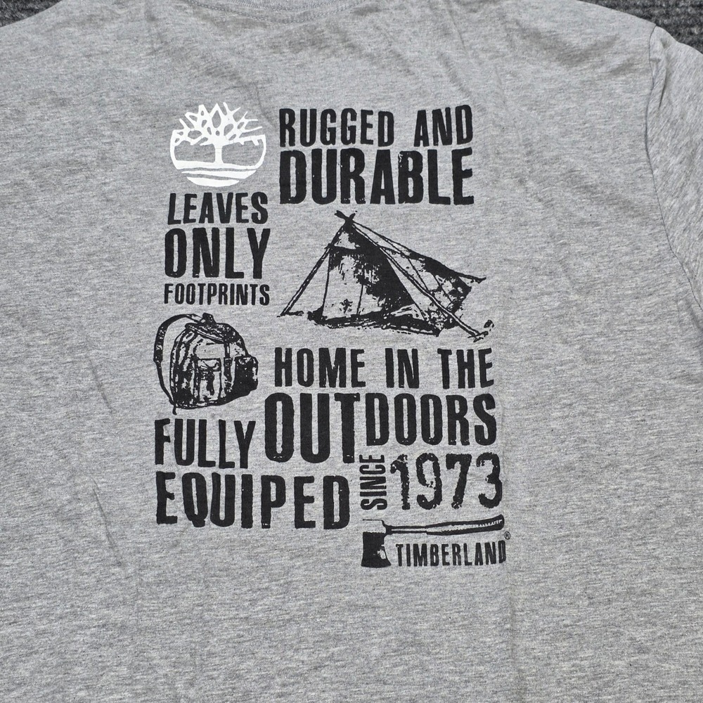 Timberland Cotton T-Shirt Men's Size Small Gray Short Sleeve Soft Casual NEW - Picture 6 of 7